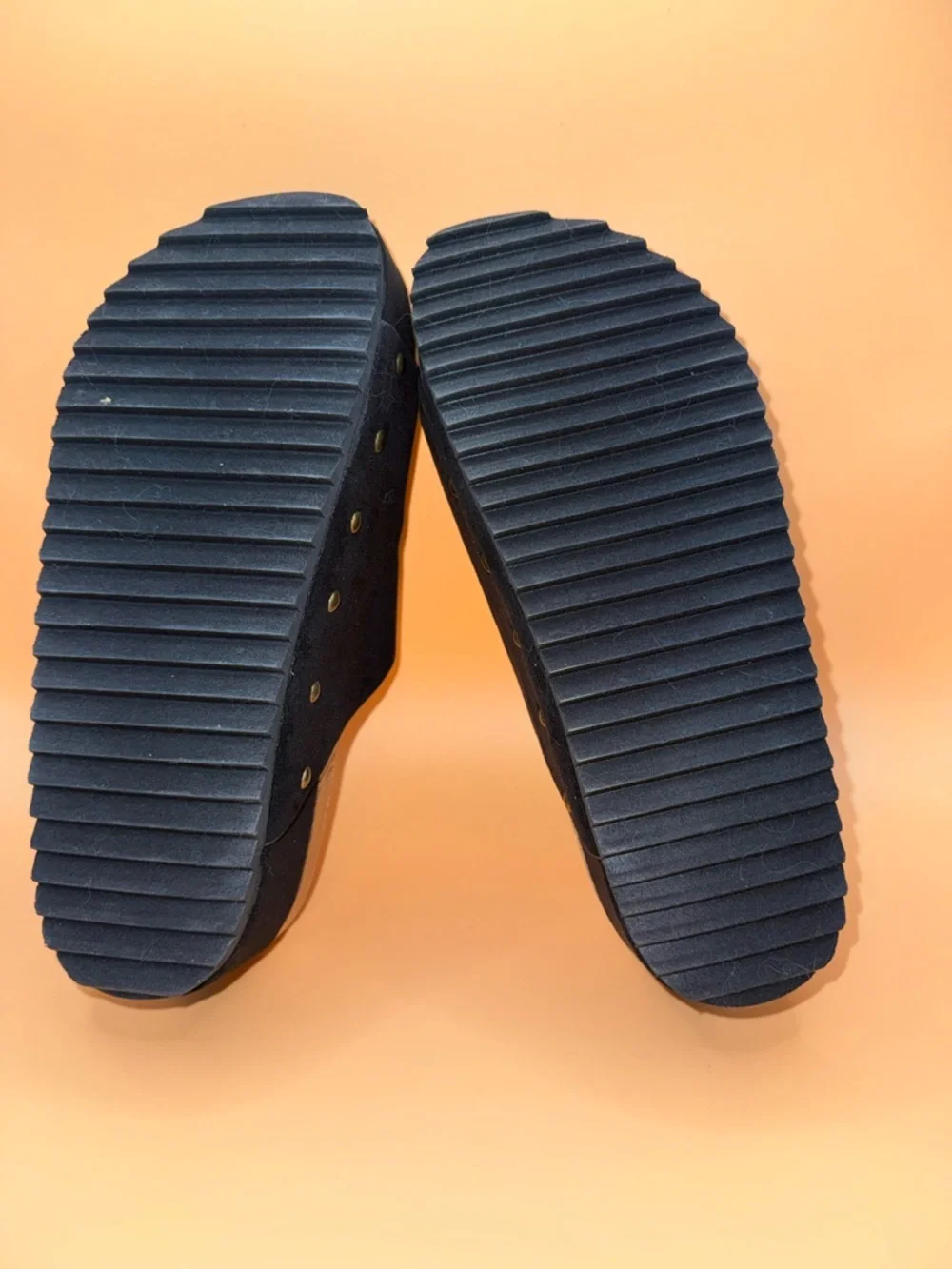 Hey Girl by Corkys Platform Sandals Black Double Buckle Size 7 Boho vibes - Picture 9 of 16